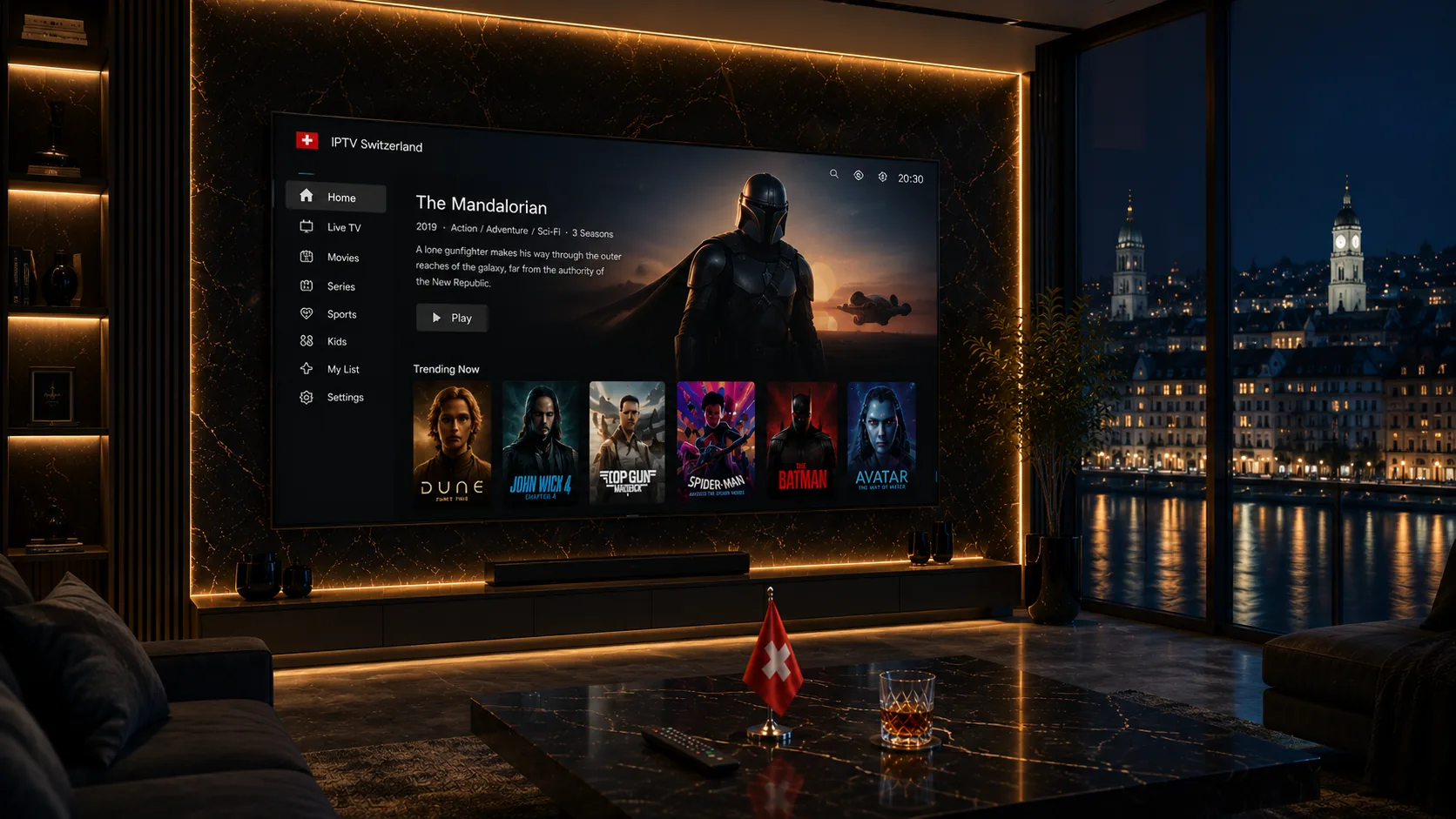 TV Schweiz IPTV App — The Mandalorian Serie auf Abruf, VOD-Bibliothek mit Serien in HD und 4K