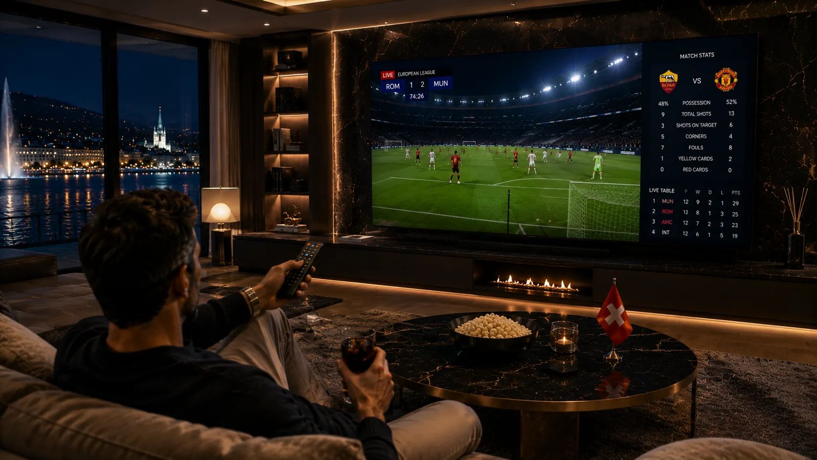 IPTV Sport Schweiz — Europa League live: AS Roma vs. Manchester United in HD