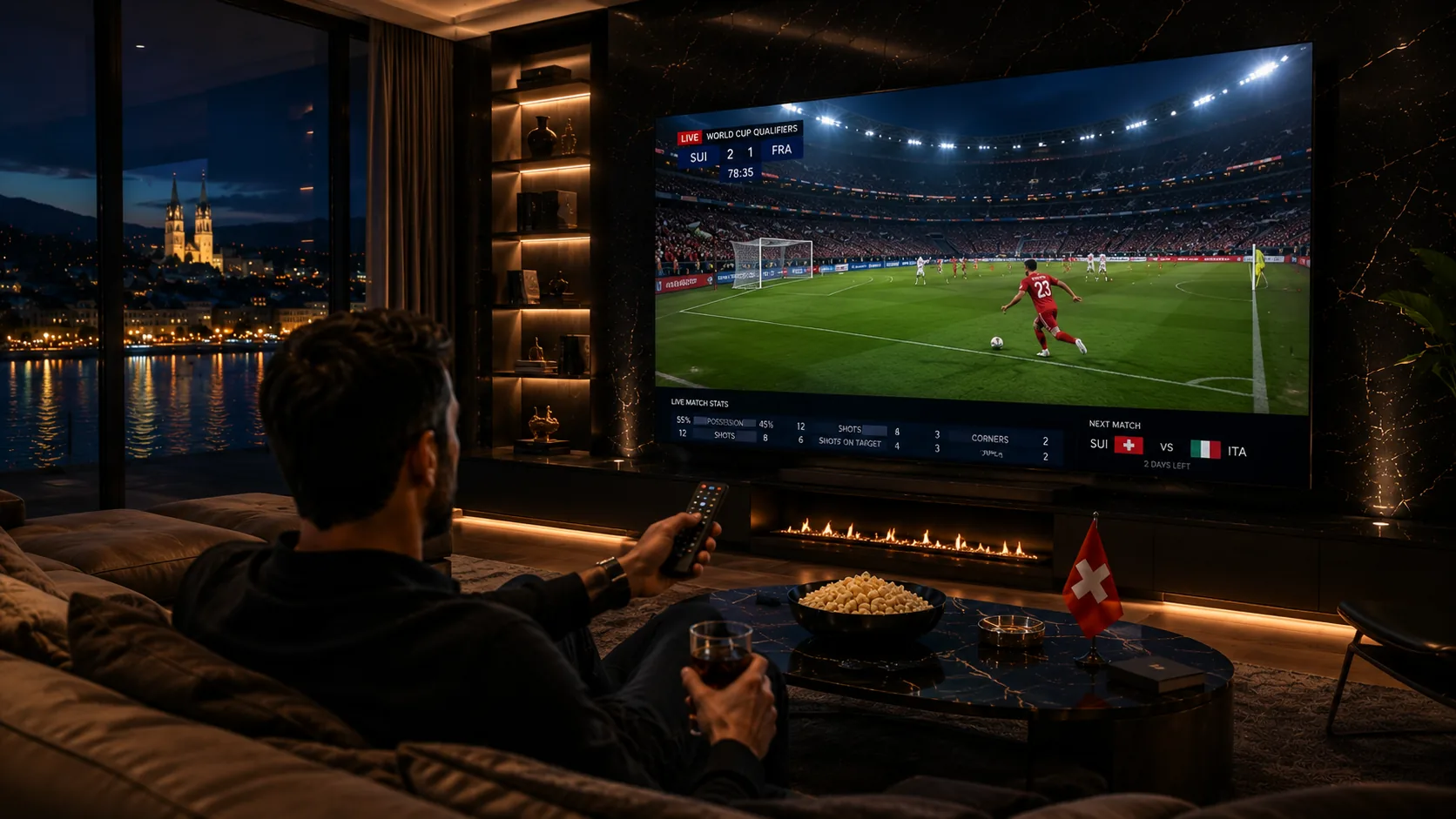 IPTV Schweiz Live — Weltmeisterschaft Schweiz 2-1 Frankreich, Live-TV auf TV Schweiz IPTV in 4K
