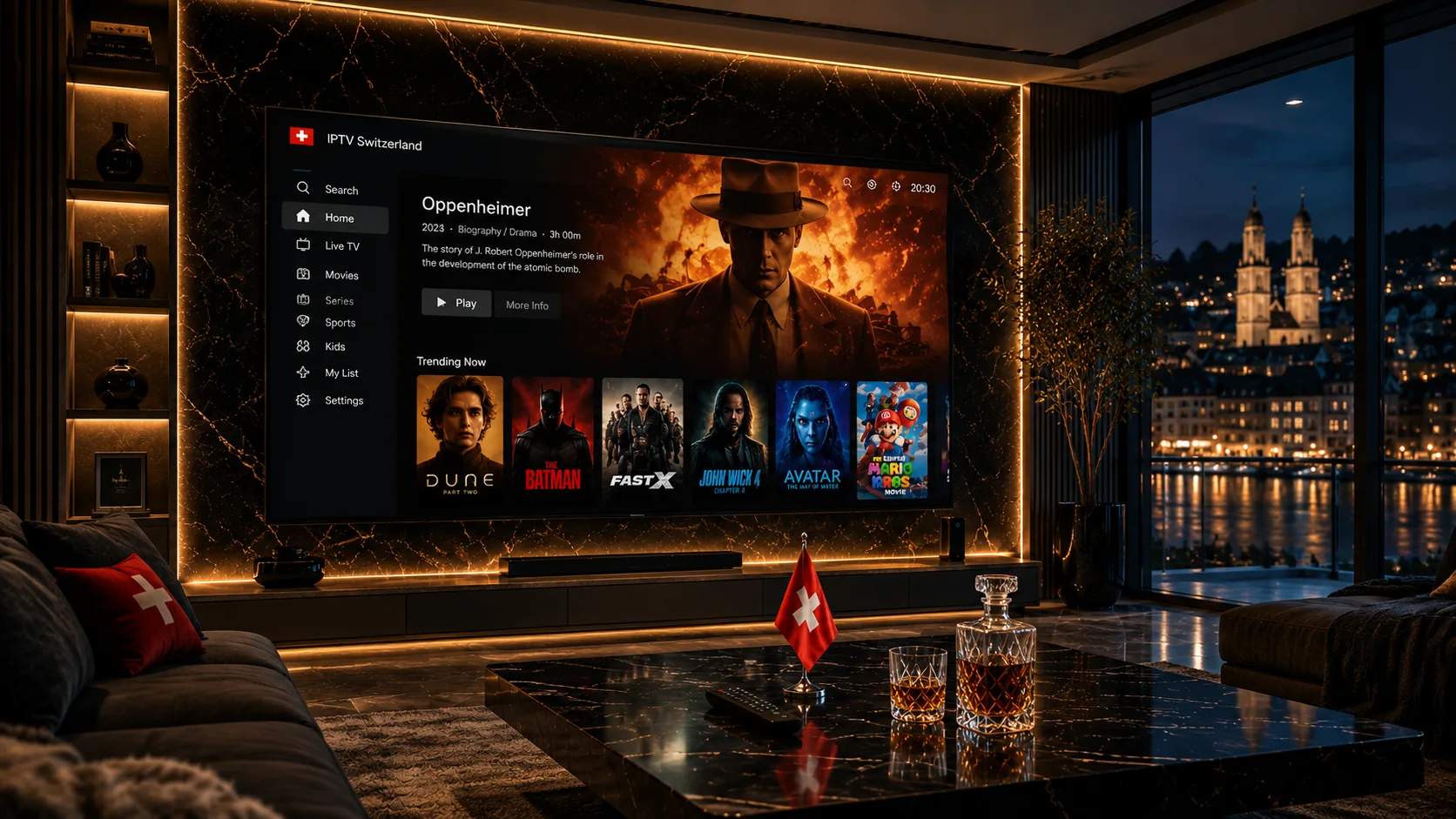 Oppenheimer 4K auf IPTV Schweiz